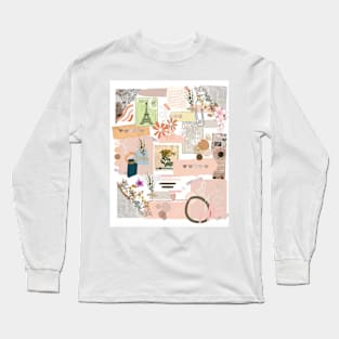 Sketch Book Collage Long Sleeve T-Shirt